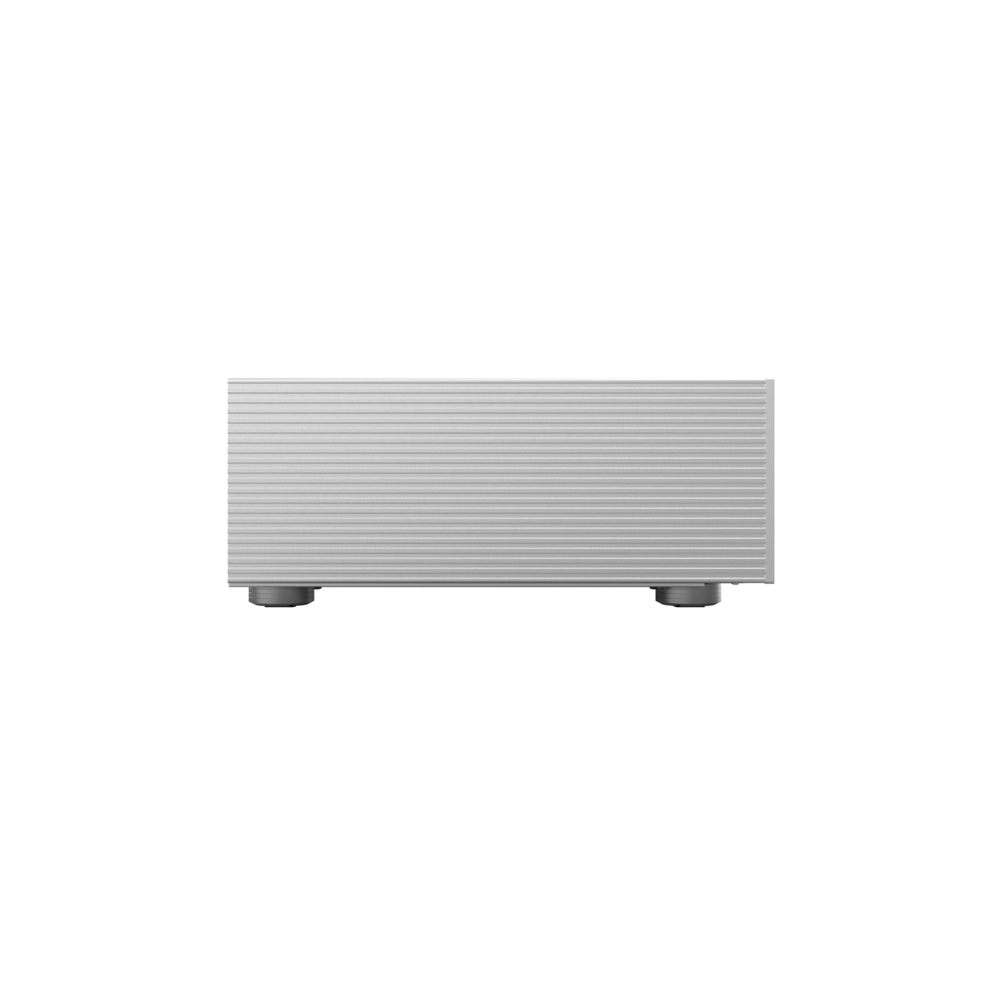 Rectangular white radiator on a white background