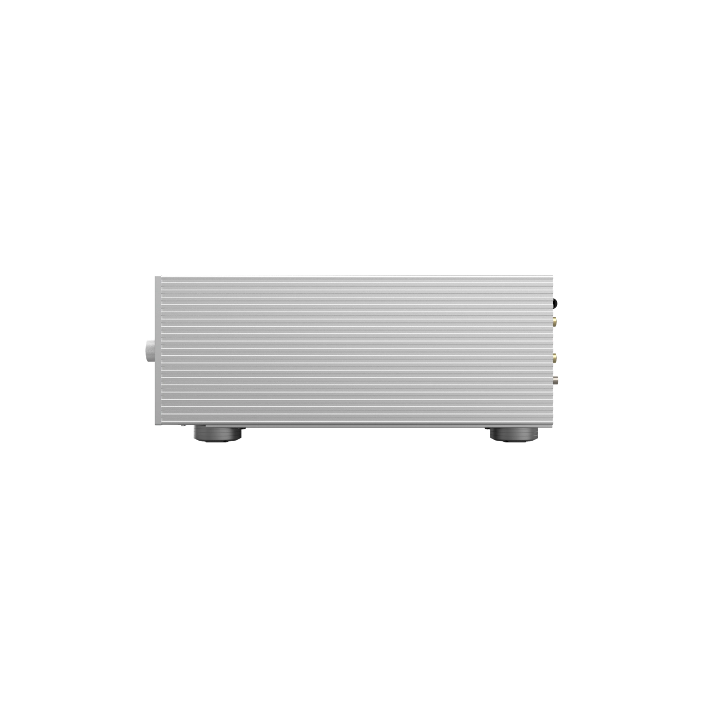 White rectangular object with rounded edges on a white background