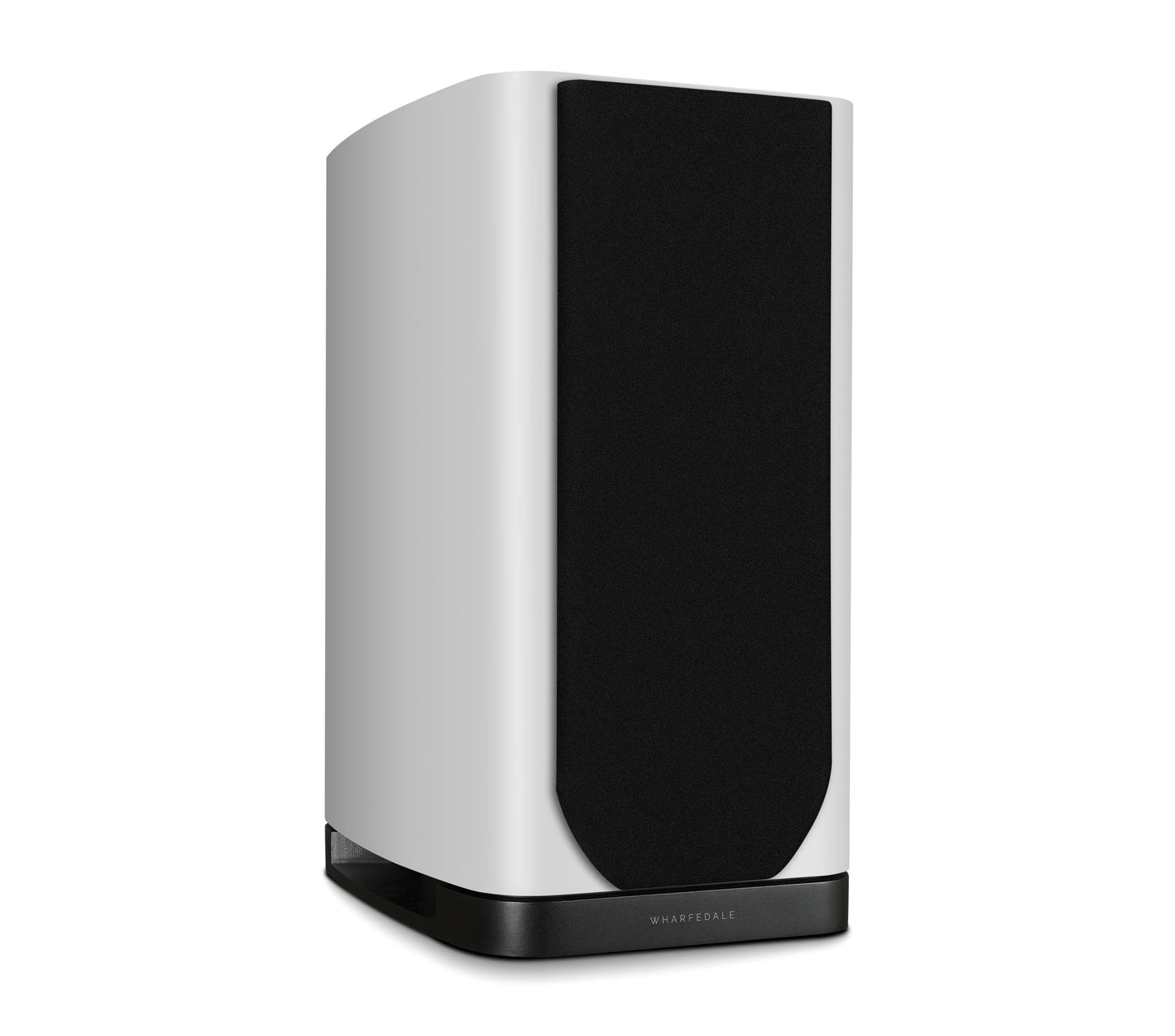 White and black speaker on a white background