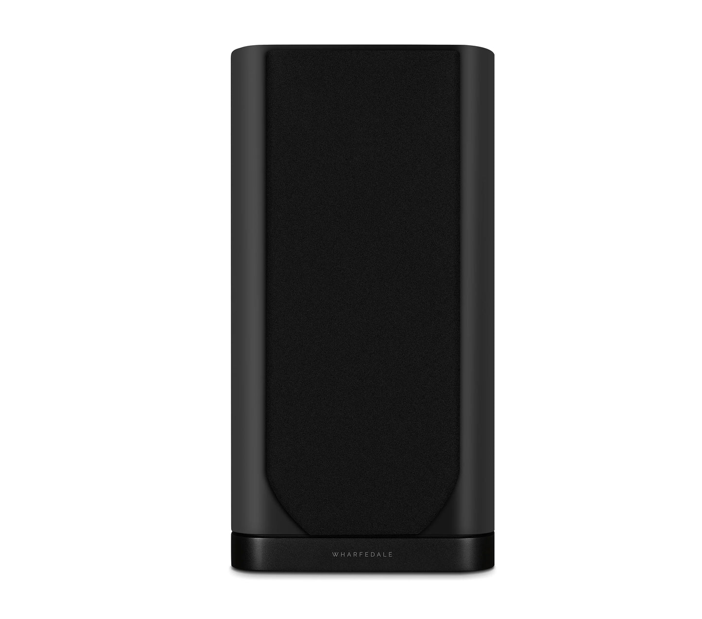 Black speaker on a white background