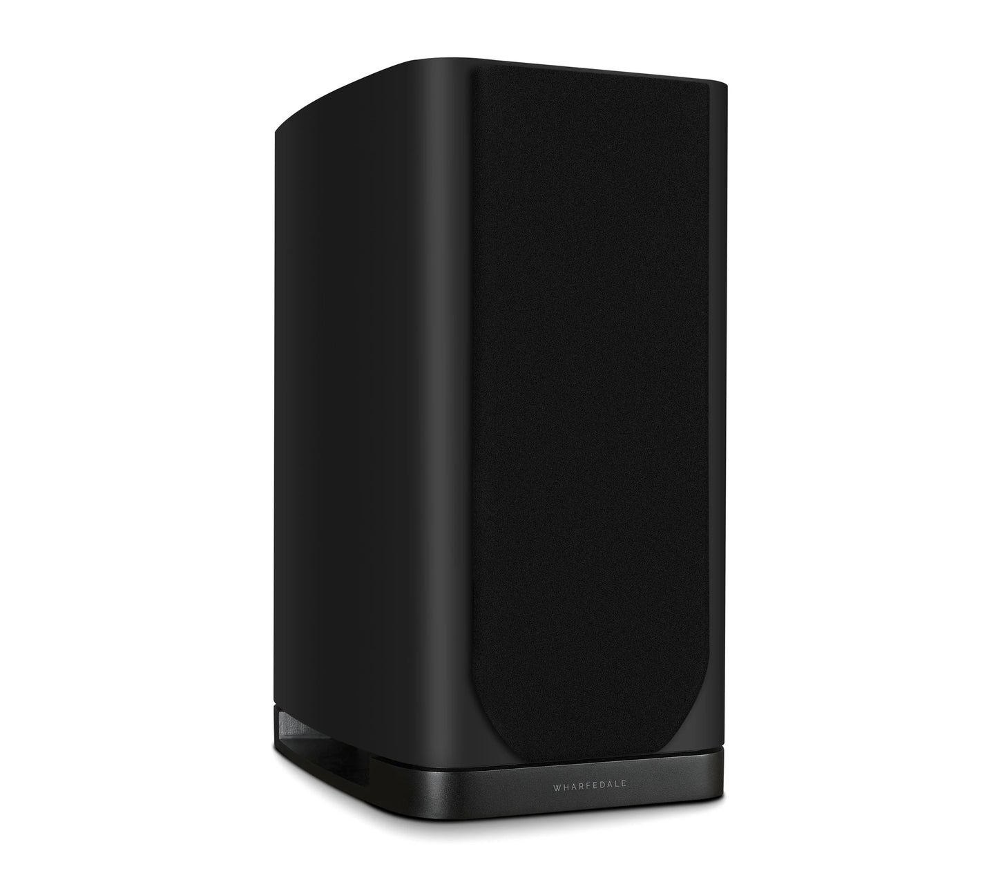 Black speaker on a white background