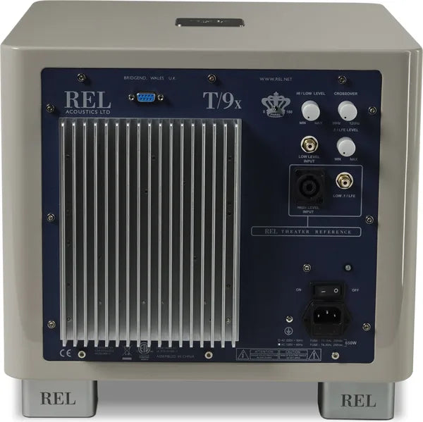 REL T/9x Caisson de basses actif – Caisson de basses haut de gamme 10" 300W pour la musique et le home-cinéma