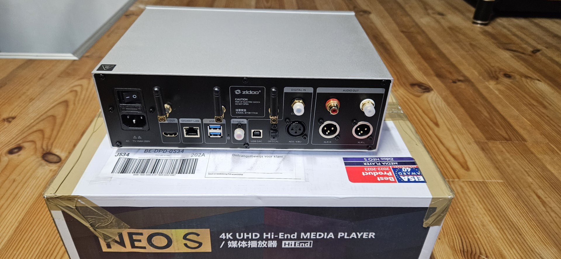 Zidoo 4K Hi-end Media player NEO S - Opened Box