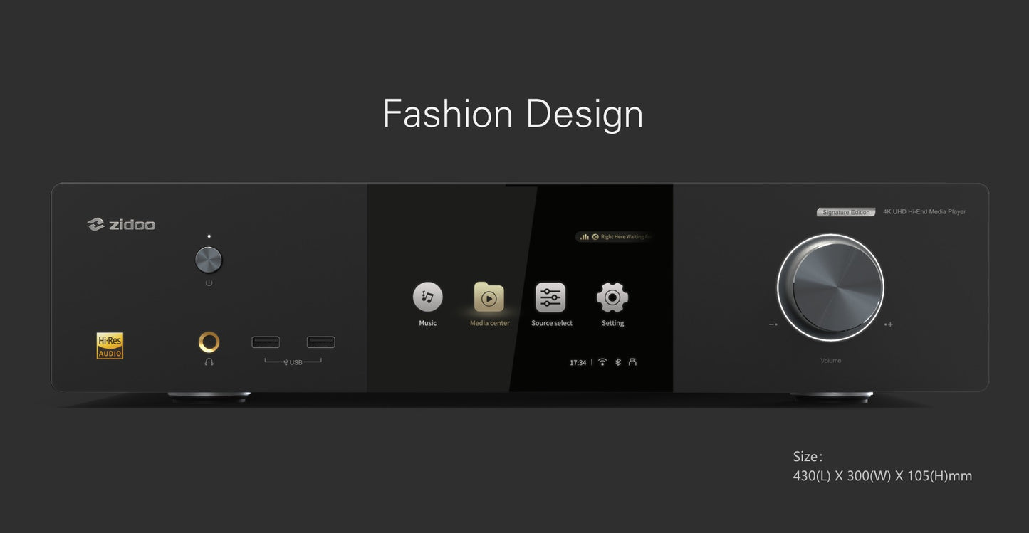 Zidoo alpha - 4K Hi-end Media player