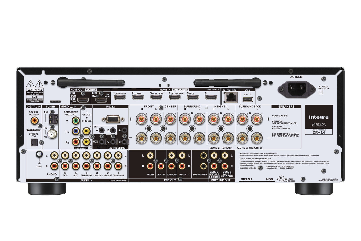 Integra DRX 3.4 9.2-Channel Network A/V Receiver