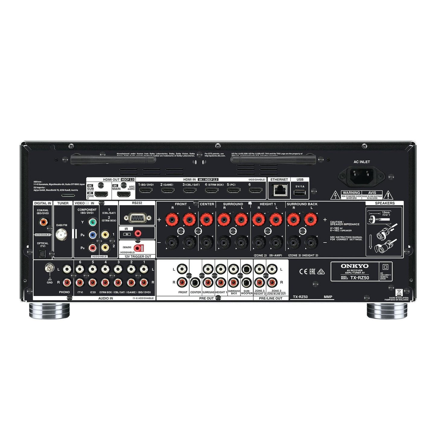 ONKYO TX-RZ50 9.2-Channel AV Receiver
