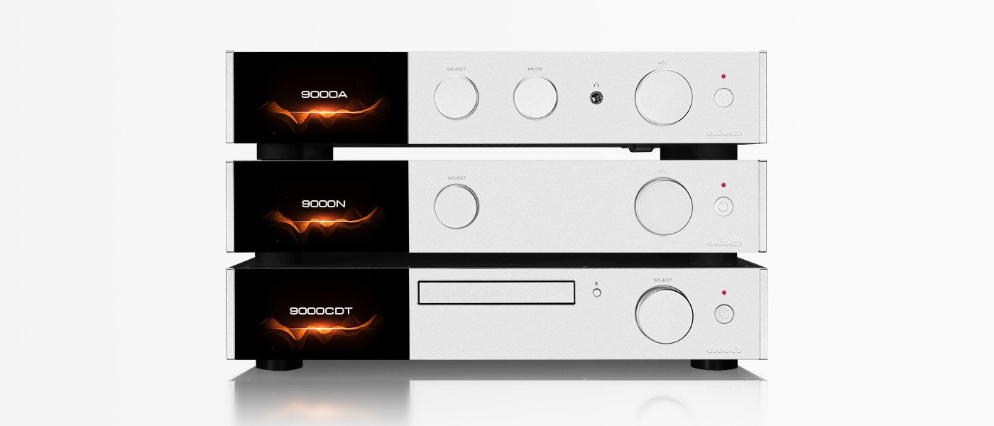 audiolab 9000 series silver front