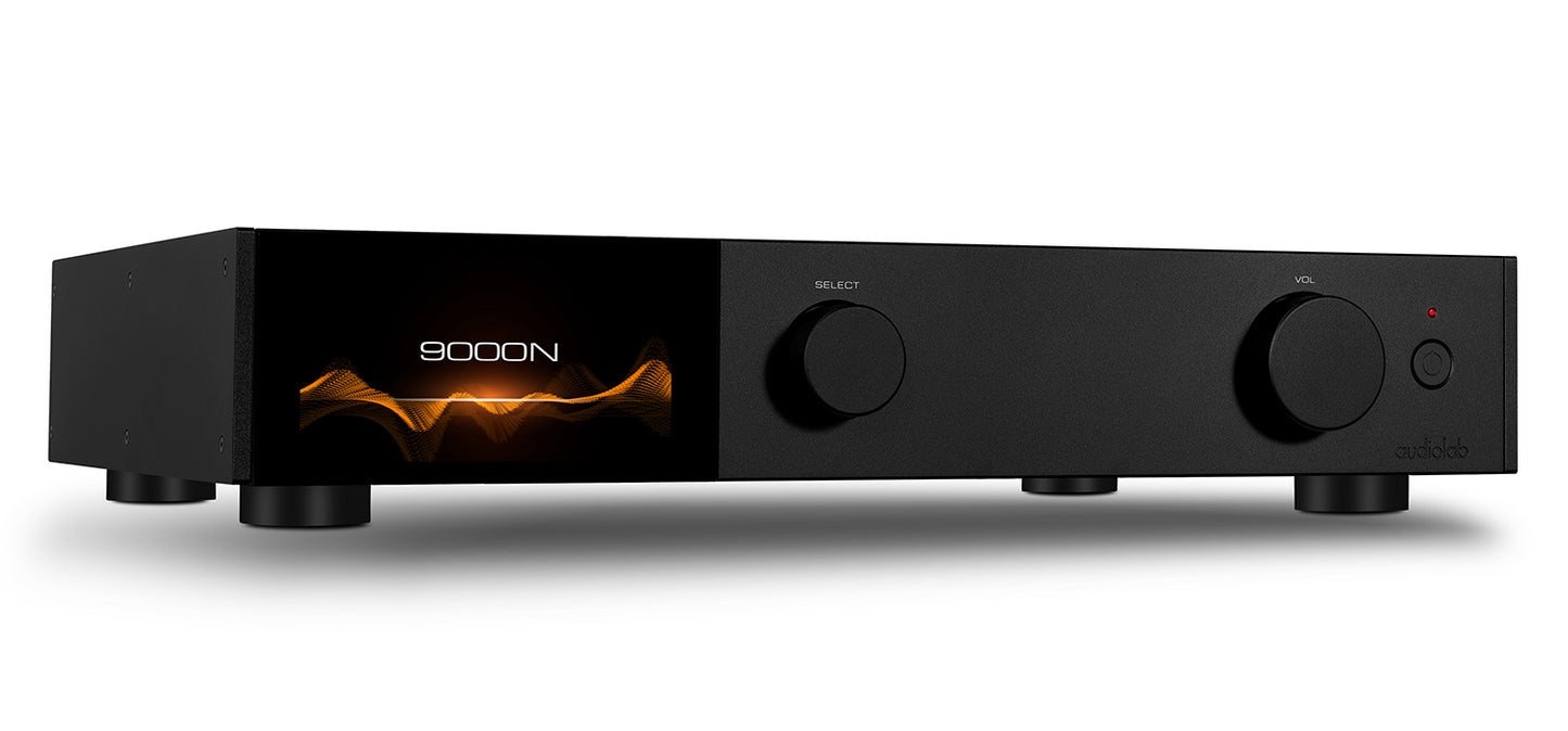 audiolab 9000N black front left angle