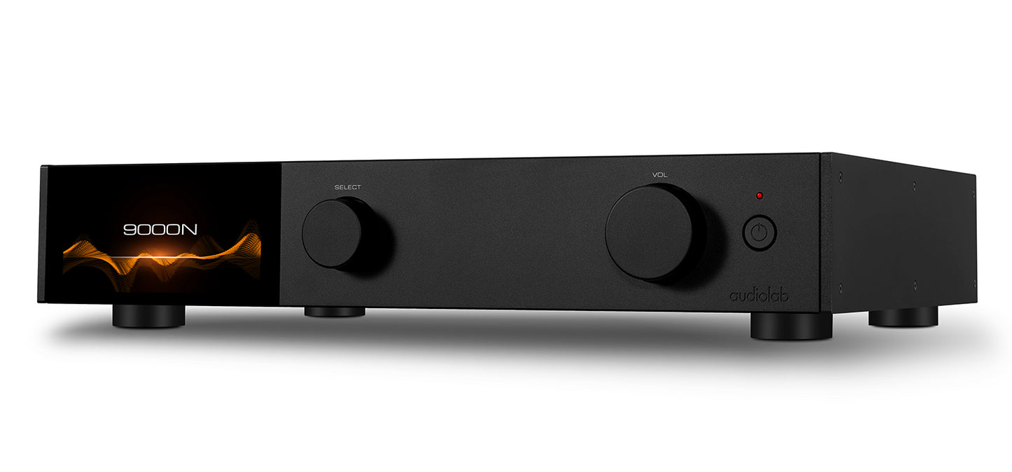 audiolab 9000N black front right angle