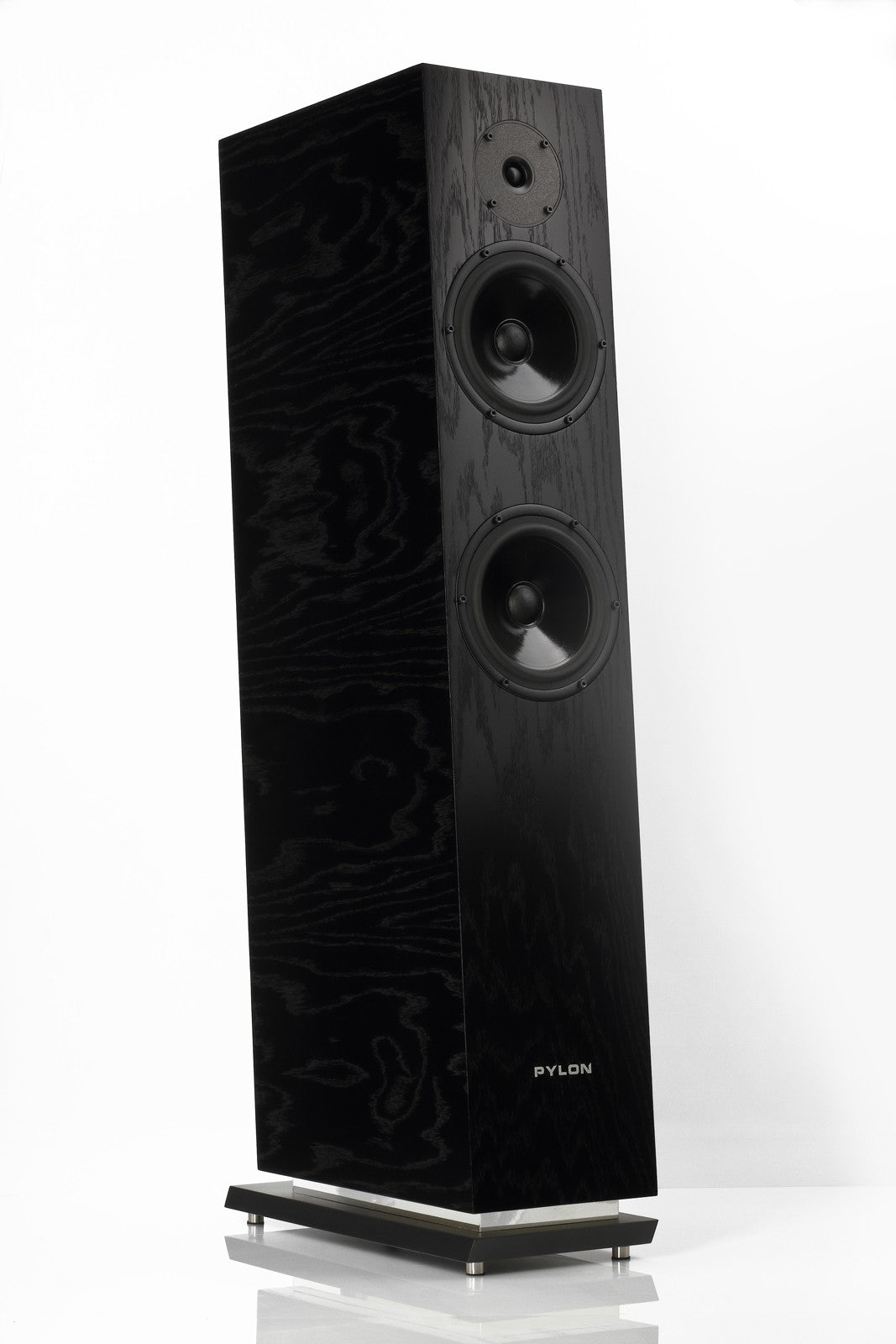 Natural veneer OAK lacquer black