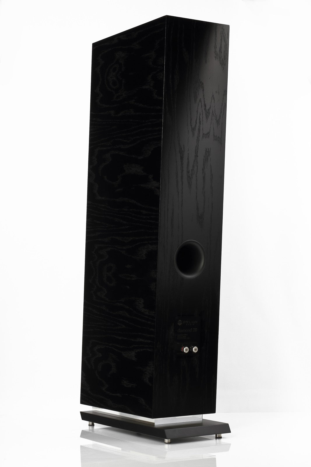 Natural veneer OAK lacquer black
