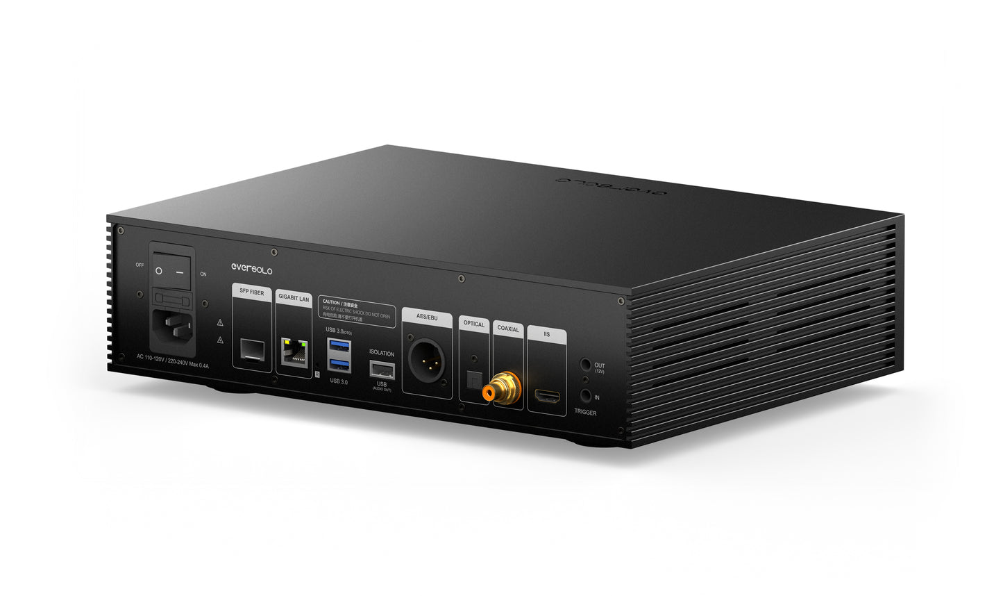 Side view on T8 rear panel