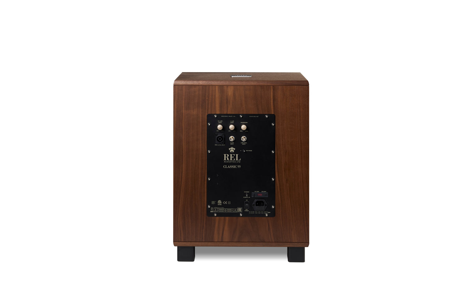 REL Classic 99 Active Subwoofer – 12" Music Subwoofer in Walnut