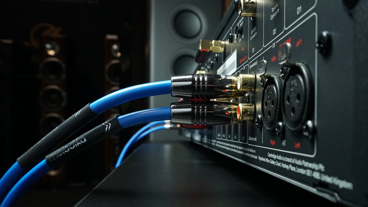 Melodika Sky Blue RCA Interconnect