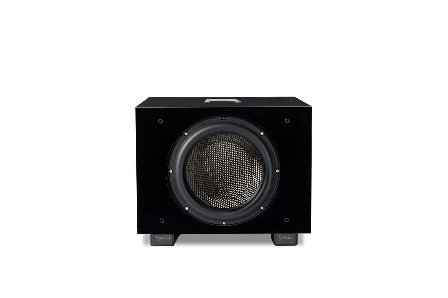 Caisson de basses actif REL Carbon Special Black Label – Performance fibre de carbone de référence