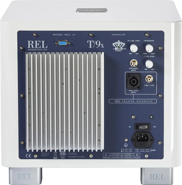 REL T/9x Caisson de basses actif – Caisson de basses haut de gamme 10" 300W pour la musique et le home-cinéma