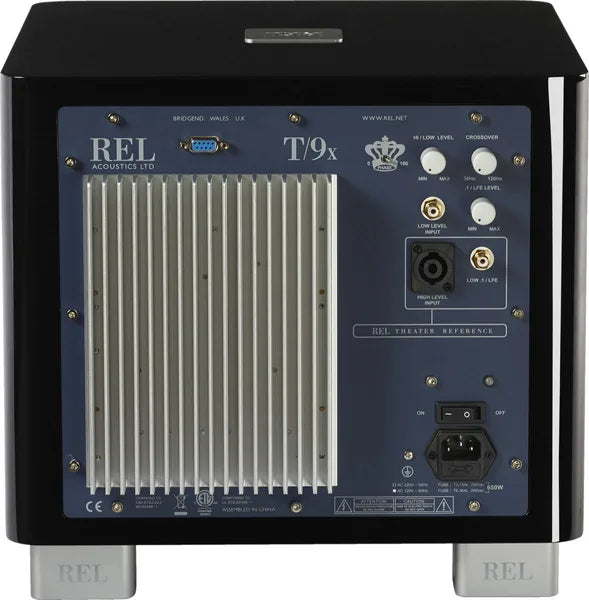 REL T/9x Caisson de basses actif – Caisson de basses haut de gamme 10" 300W pour la musique et le home-cinéma
