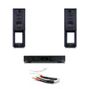 Black Pack - audiolab 6000a and Wharfedale Linton with stands