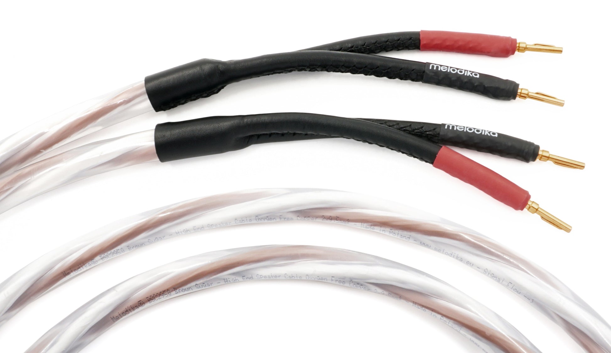 Speaker cables - Brown Sugar - 2 x 9.5 mm2 banana plug