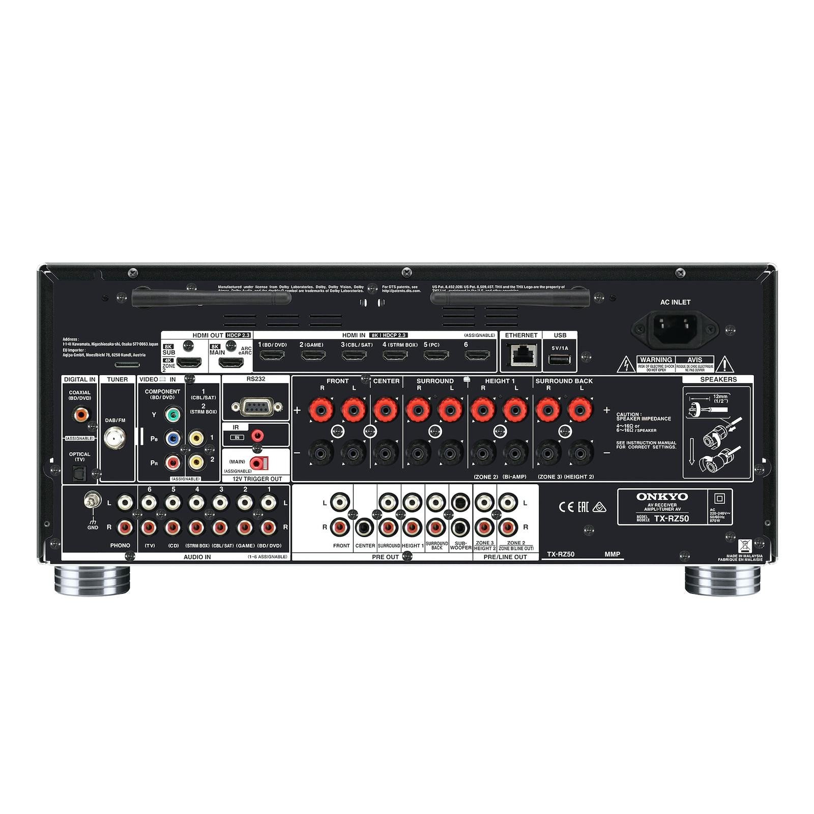 ONKYO TX-RZ50 9.2-Channel AV Receiver