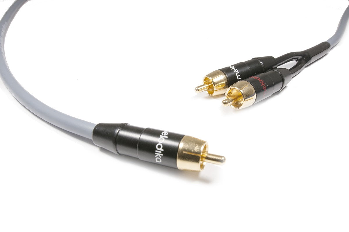 Y-type subwoofer cable - Melodika GunMetal Edition