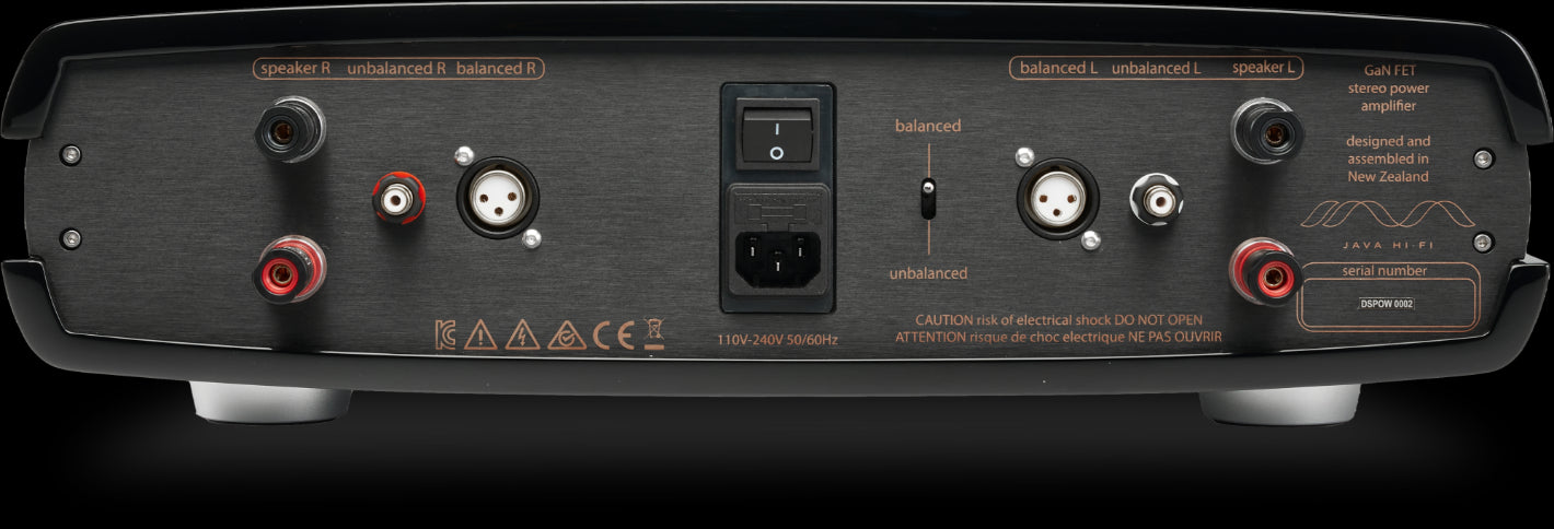 JAVA Double Shot GAN FET Stereo Power Amplifier