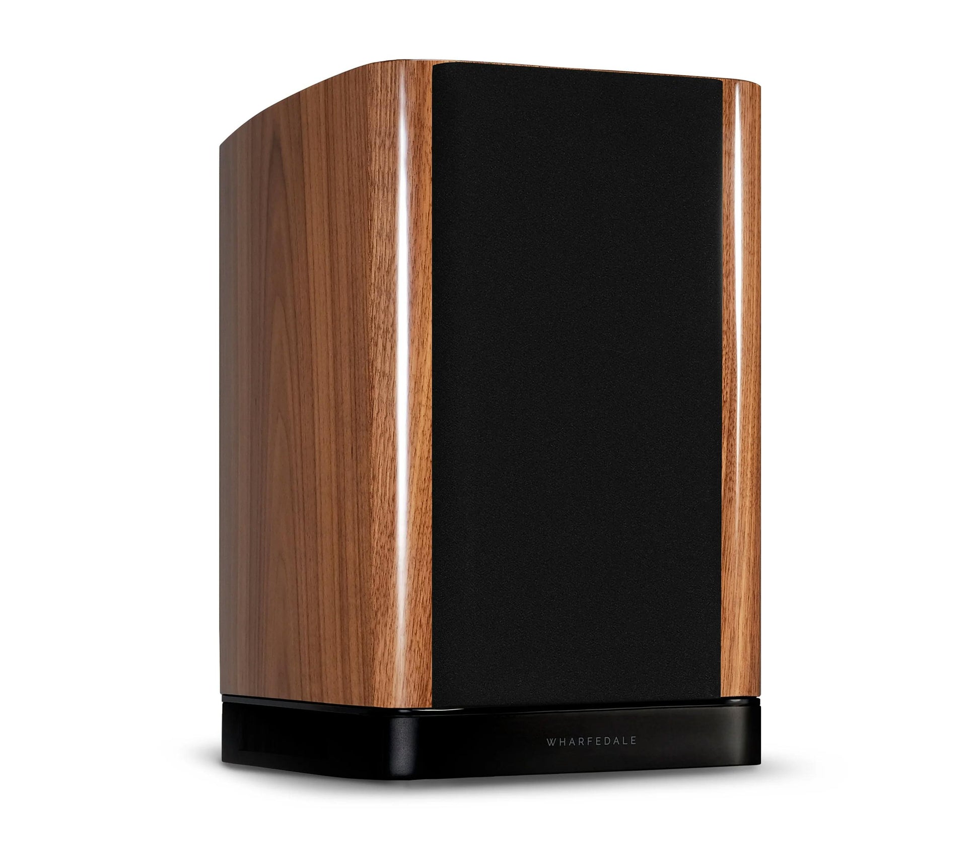 AURA1 Front angle walnut left with cover