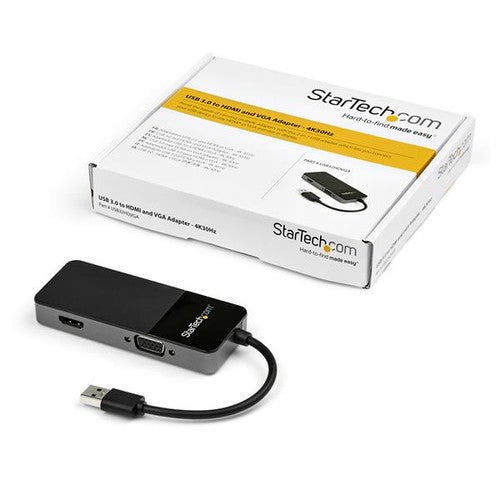 StarTech.com - USB 3.0 to HDMI and VGA Adapter 4K/1080p dual monitor